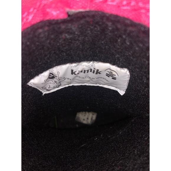 Kamik Pink Snow Boots Kaboom2 Insulated Warm Winter Pull On Girls 12 EUC - Picture 6 of 9